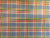 Light blue, lime, green , red plaid