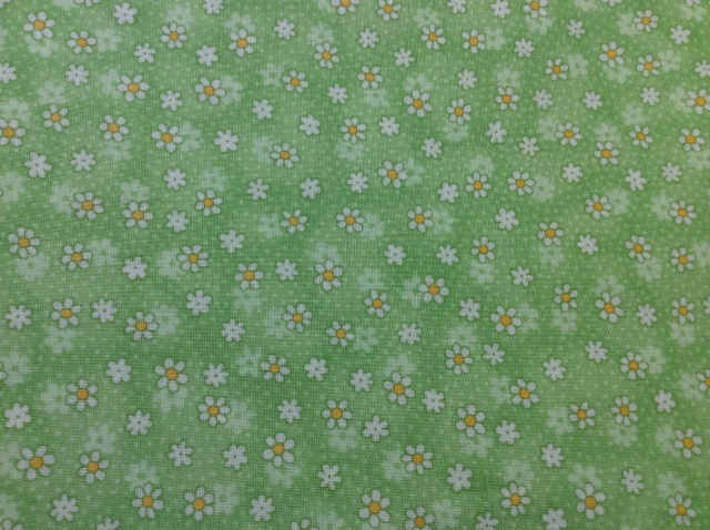 Petite Daisy on Light Lime 2019 - 8” round