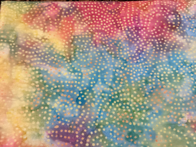 Rainbow tie dye swirl with tiny dots