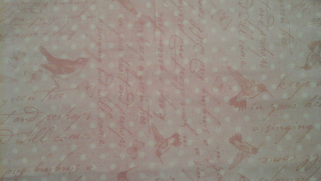 Soft Pink Birds & Words on light pink - 8" round