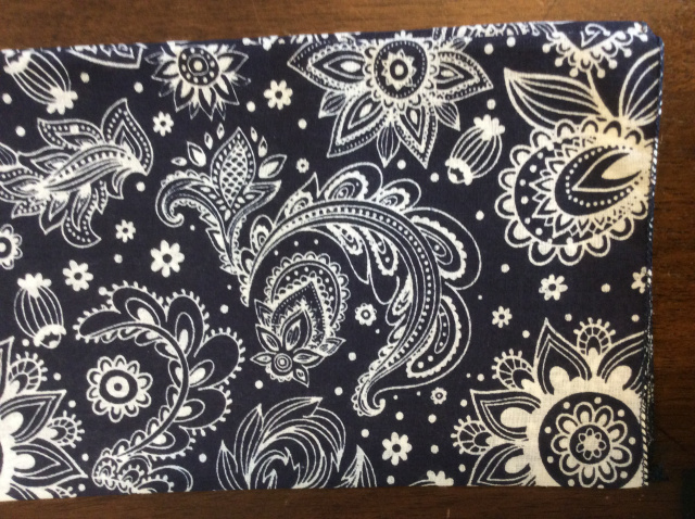 Bandana - Navy Paisley