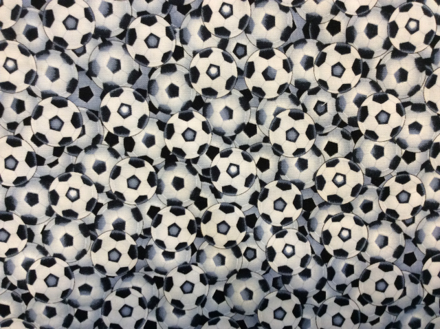 Soccer Balls 2019 - 8” - round - Small allover soccer balls that are white and black