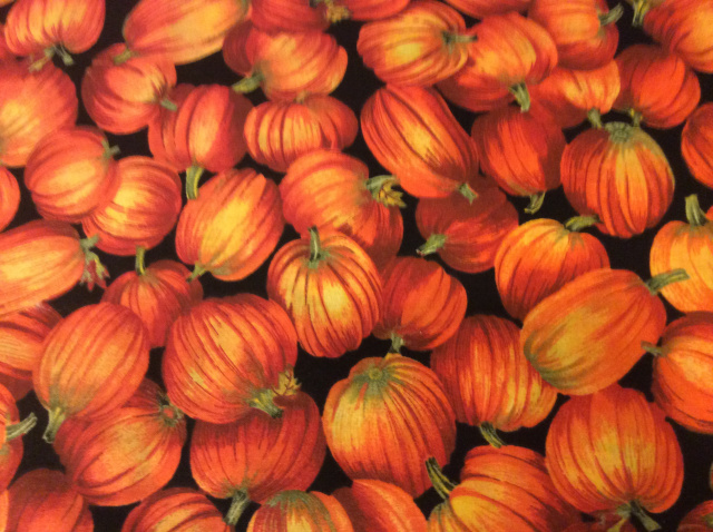 Pumpkins on Black 2018 - 8" round