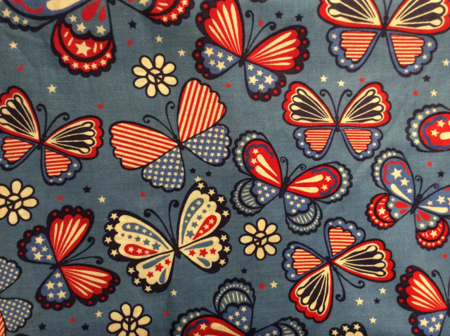 Patriotic Butterflies 2018 - 8" round