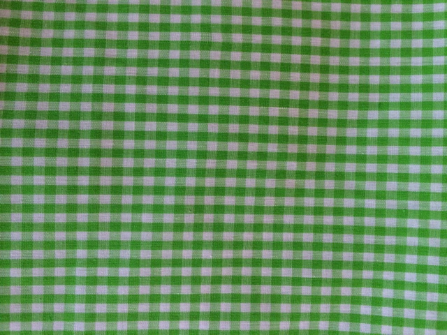 Lime Gingham - 8" round