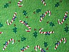 Candy Canes on bright green - 8" round
