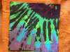 Purple/green/aqua/hot pink tie dye