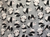 Black/white pandas on light gray