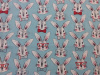 Bow Tie Bunnies on Blue 2019 - 8” round