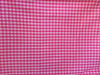 Bright pink and white gingham check