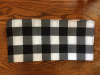 Large check black/white buffalo plaid 