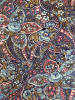 Blue & Pink Paisley - 8" round