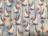 Sailboat Stripe on Blue - 8" round